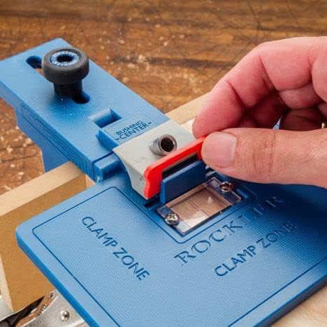 Rockler Corner Key Dowel Jig – Premium Doweling Jig For Decorative Mitered Joints – Dowel Hole Jig w/Molded Reference Lines - Woodworking Jigs Includes 1/8'', 1/4'', 3/8'' Drill Guide– Dowel Tool Kit