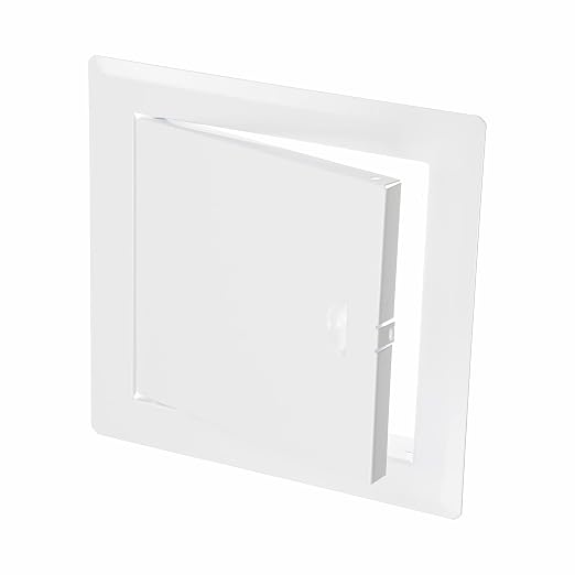 6" x 6" White Metal Access Panel - Wall Access Panel for Drywall - Hidden Wire Cover for Wall Covering Panels - Plumbing, Electricity, Heating Alarm, Bathroom, Dry Wall Hole Cover