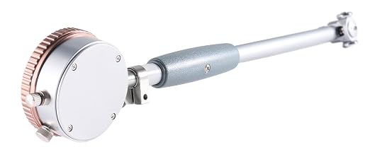 Accusize Industrial Tools 1.4-2.4'' by 0.0001'' Dial Bore Gage, Stem Length 6'', Ee20-1024 | 6" Stem Length, Self-Centering, Chrome-Plated Handle, Insulated Grip, EE20-1024