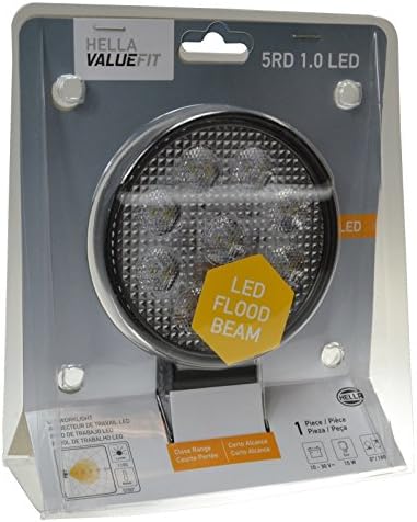 HELLA 357101002 ValueFit 5 Round 1.0 LED Close Range Worklight, Black