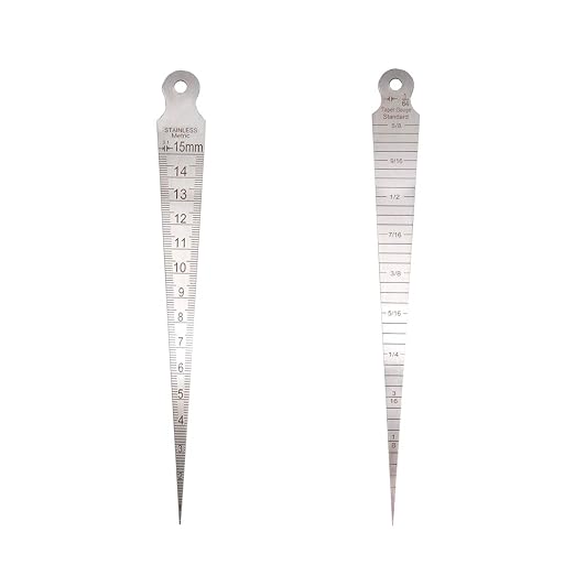 Weld Gauge Set Includes Hi-Lo Gauge and Taper Gauge and Porosity Undercuts Checking Gauge and Convexity Concavity Welding Gauge Imperial