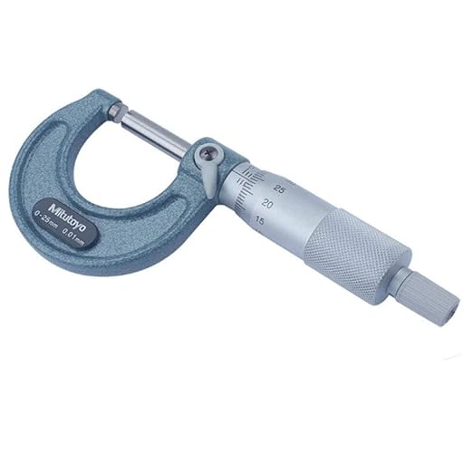 Mitutoyo 103-156 Outside Micrometer, Baked-enamel Finish, Ratchet Stop, 475-500mm Range, 0.01mm Graduation, +/-0.008mm Accuracy
