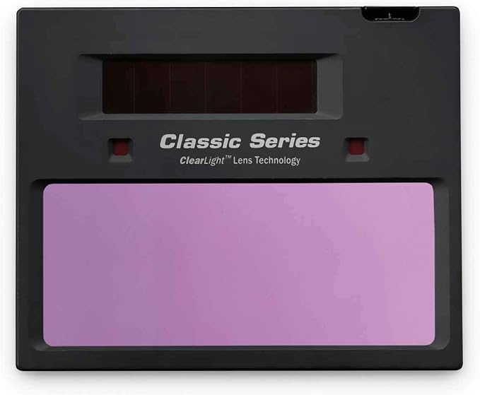 Miller Classic Series Auto-Darkening Welding Helmet - Professional TIG/MIG Welding Mask with ClearLight Technology, High Definition Optics, Variable Shade 8-13, Comfortable Headgear, Metalworks