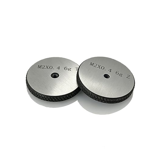 Tools Thread Ring Gauge M2-0.4 6g, for External Thread with NOT GO Side and GO Side，Two Piece
