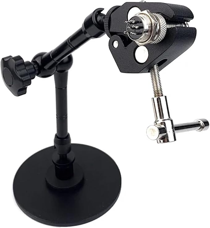 Helping Hands Magnetic Soldering Clamp with 5.5CM Jaw Opening, Super Clamp with Magnetic Base, Flexible Articulating Arms with Clamps, Magnetic PCB Clip for Heat Gun Repairing Welding