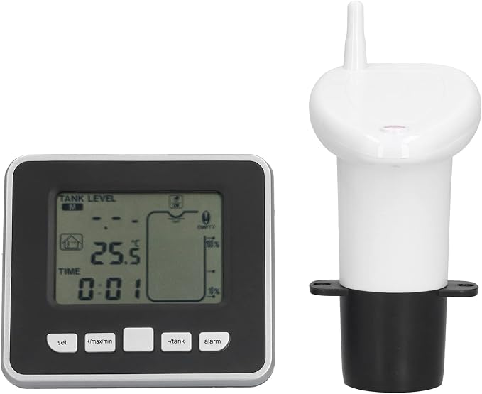 Water Level Meter Indicator, Sensors Liquid Level Sensors Ultrasonic Digital Display Depth Sensor Monitor System