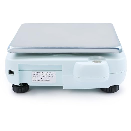 U.S. Solid Digital Precision Balance 2kg x 0.01g, Lab Scale with 500g Calibration Weight, 12 Weighing Units, AC 100V-240V & DC 9V, Piece Counting