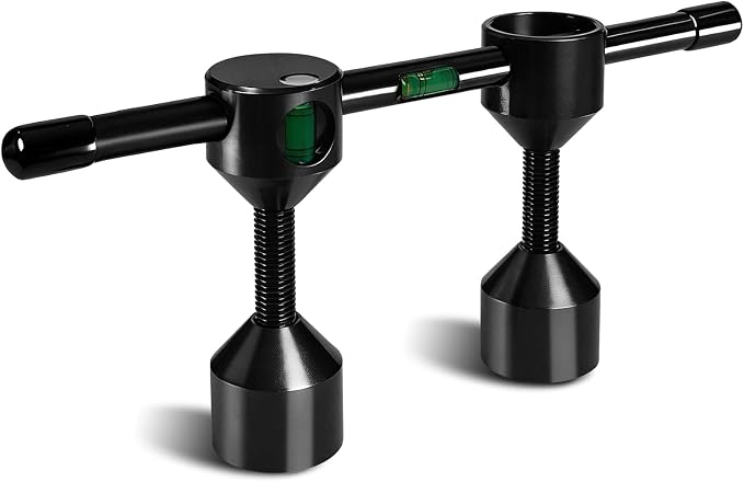 Threaded Pipe Flange Aligner and Leveler Tool, Fits Flanges with Holes from 1/2" to 1-7/16" Diameter,1-Pack with Built-in Horizontal and Vertical Bubble Levels (1)