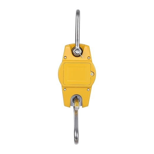 Klau Mini Hoist Yellow Crane Scale 300 kg / 600 lb | Industrial Heavy Duty, Digital Hanging Scales, For Home Farm Factory Hunting