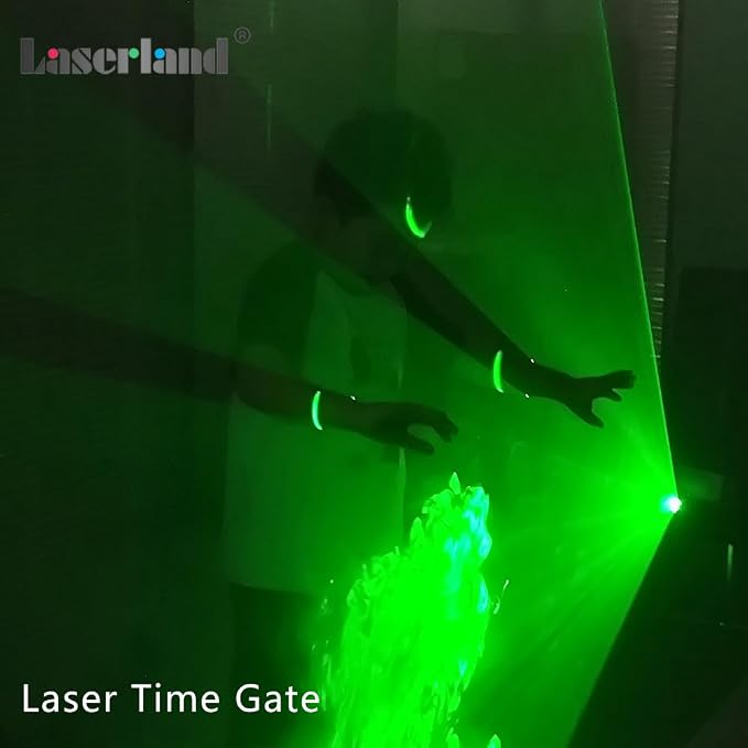 532nm Green Line Module for Halloween Scary House Laser Swamp Laser Pond Haunted House Garden Yard Decoration NOT for Alignment (Focusable Class IIIr 12V with Adapter, Mount and Magnetic Base)