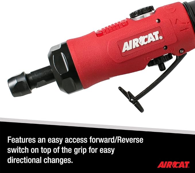 AIRCAT Pneumatic Tools 6290: .75 HP Reversible Straight Die Grinder 20,000 RPM