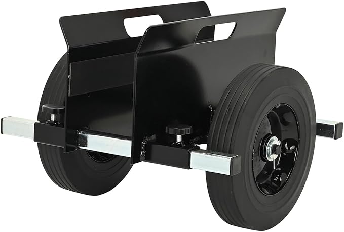 AIWFL Panel Dolly Heavy Duty Door Cart 1100LBS Capacity Adjustable Drywall Mover with 10" Solid Wheels Panel Cart for Drywall Sheet Material Handling All Terrain Slab Dolly Black