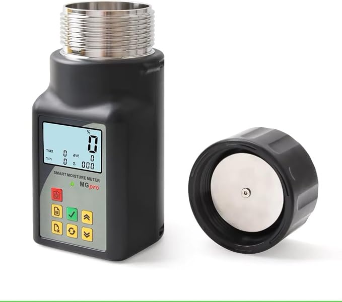 MG-Pro Portable Mini Cup Grain Moisture Meter for Coffee,Cocoa,Rice,Wheat 25 Kinds Grains Moisture Tester Wiht 99 Groups Data Storage