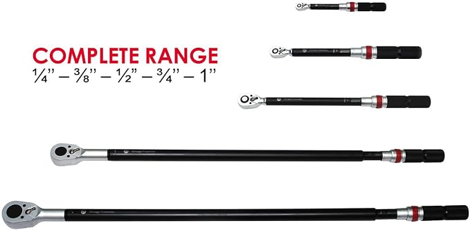 Chicago Pneumatic CP8920 - Manual Torque Wrench, 3/4 Inch, Torque (Min/Max) 110-550 ft. lbf / 150-750 Nm, Automotive, Bike Torque Wrench, Car Garage, Home Improvement Hand Tool, Heavy Duty