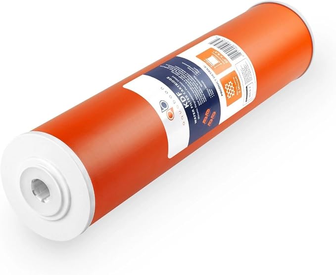 Aquaboon 5 Micron 20 x 4.5 Whole House Water Filter Replacement Cartridge KDF for 1-Stage Water Filtration System 2 Pack