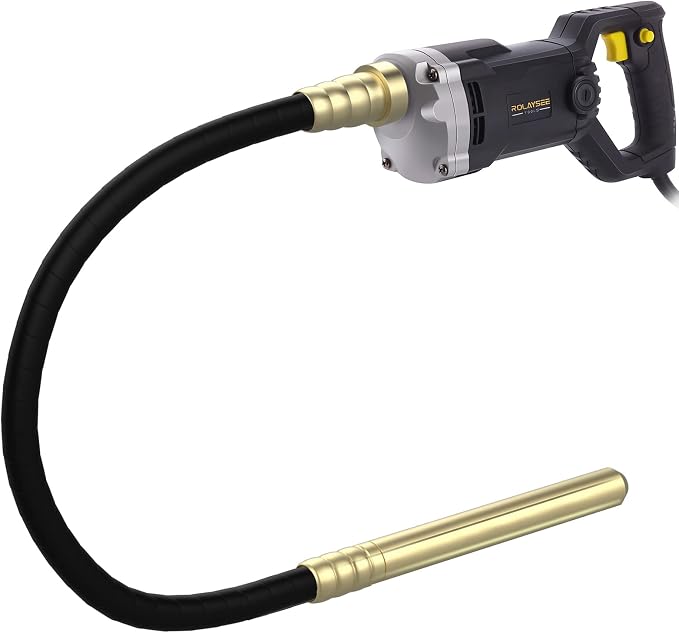 Handheld Concrete Vibrating Tool, 1500W Electric Concrete Vibrator | 6.6ft Shaft Rod, 14400VPM, Portable Pencil Cement Vibrarator, Remove Air Bubble and Mix Concrete