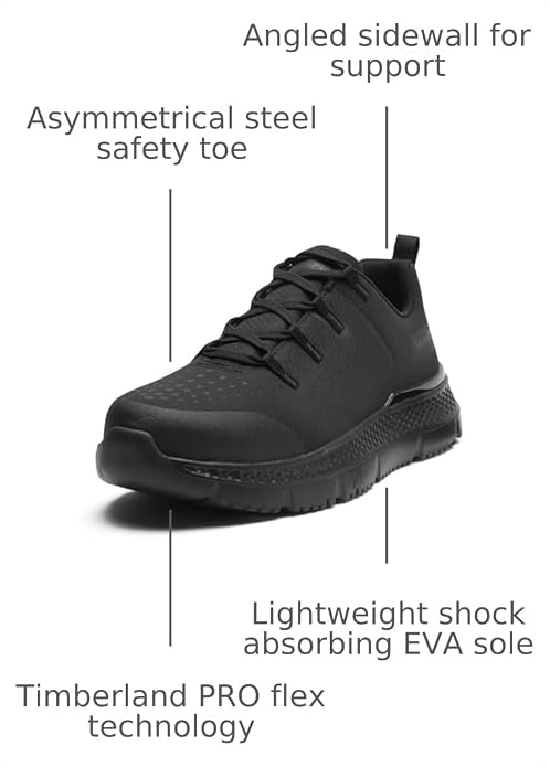 Timberland PRO Men's Intercept Steel Safety Toe Industrial Athletic Work Shoe