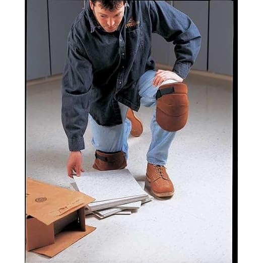 Allegro Industries 6991-01Q Welding Knee Pad with Cap, Leather, One Size, Tan