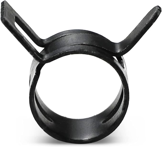 AKIHISA 60 Pcs 28-33mm Spring Hose Clamp, Spring steel 65Mn Fuel Hose Clamp, 6 sizes for Silicone Vacuum Fuel Oil Hose Line Clamps