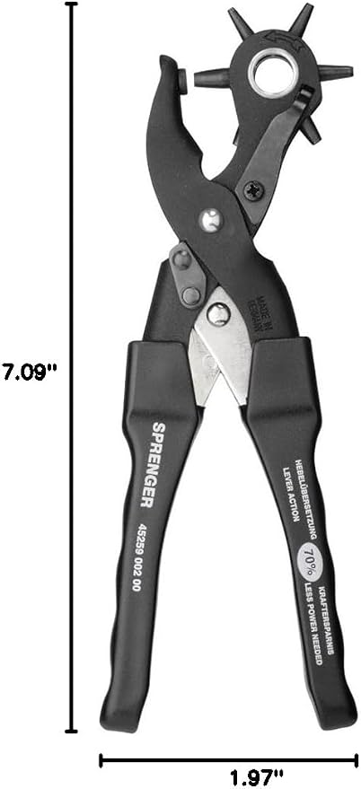 Leather Hole Punch - Made in Germany - Handheld Professional Tool for Leather Products Herm Sprenger