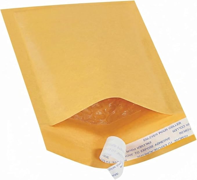 BOX USA 8 1/2 x 12" Kraft Bubble Mailers (25-Pack) - Brown Padded Envelopes, Self-Seal Shipping Bags for Small Business, Heavy Duty Cushioned Mailing Envelopes for Packaging and Shipping