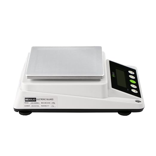 U.S. Solid Precision Balance, 3100g x 0.1g Digital Analytical Lab Scale with RS232 Interface for Data Export, Piece Counting, g, gn, oz, ct, for Science & Industry