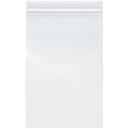 Plymor 6" x 9" (Pack of 200), 4 Mil Heavy Duty Zipper Reclosable Plastic Bags