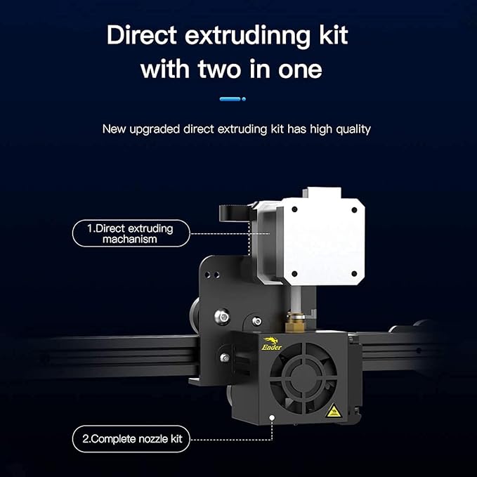 Official Creality Ender 3 Direct Drive Extruder Kit, Comes with 42-40 Stepper Motor Hotend Kit, Support Flexible TPU Filament, BL Touch, Compatible with Ender 3 Pro/Ender 3 V2