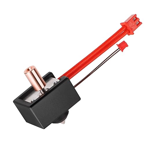 Creality Official Sprite Extruder Upgrade Heater Block Kit High Temperature Pro 300℃ Titanium Heatbreak Plated Copper Nozzle Compatible with Creality Ender 3 S1/Ender3 S1 Pro/CR10 Smart Pro