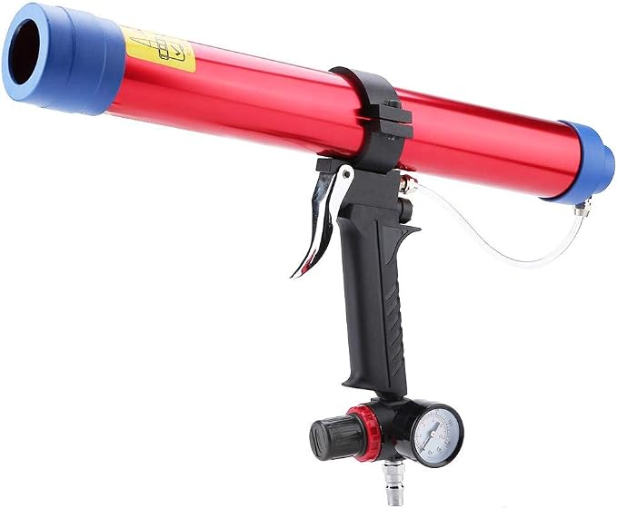 Marhynchus Pneumatic Glass Glue Sealant Caulk Gun Cartridge Air Gun 300~600ML for Electronic Appliances, Automotive Components, Building Decoration Battery Powered Caulking Gun cordless caulking gun