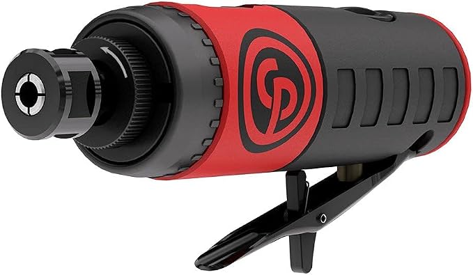 Chicago Pneumatic CP7411 - Air Die Grinder Tool, Welder, Woodworking, Automotive Car Detailing, Stainless Steel Polisher, Heavy Duty, Straight, 1/4 Inch (6 mm), 0.56 HP / 420 W - 22000 RPM