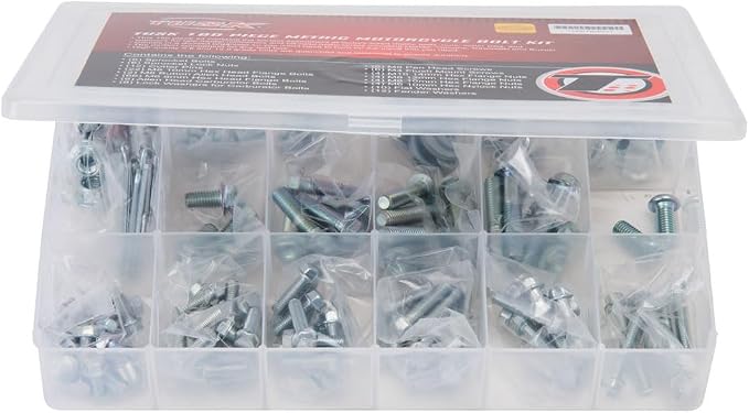 Tusk 180 Piece Metric Motorcycle Bolt Kit