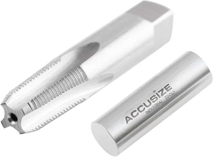 Accusize 1/8"-27 HSS Taper Pipe Tap - NPT, NPT-18 | 1/8"-27, 4 Flutes, 2-1/8" OAL, HSS Taper Pipe Tap - NPT
