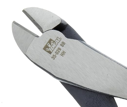 IDEAL INDUSTRIES INC. 35-029 8-inch Diagonal-Cutting Pliers - High-Leverage and Heavy Duty Angled Head Steel Pliers with Dipped-Grip Handles