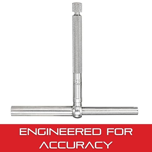 Starrett Telescoping Gage with One Arm - Ideal for Determining True Size of Holes, Slots and Recesses - 2-1/8" - 3-1/2" Range, 2-3/8" Handle Length - 229D