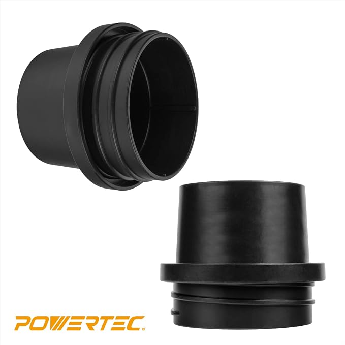 POWERTEC 4"x10' Flexible PU Dust Collection Hose with Screw End Quick Coupler & 5pcs Stainless Steel Key Hose Clamps for Table Saw, Band Saw, Planer, Jointer & WoodShop Dust Collection System (70329)