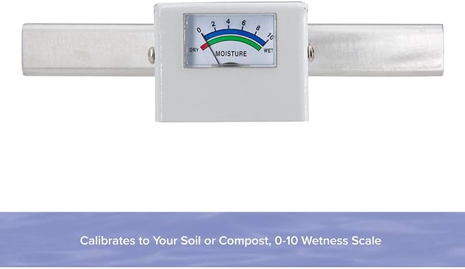 Reotemp 36 Inch Garden and Compost Moisture Meter, Garden Tool Ideal for Soil, Plant, Farm and Lawn Moisture Testing