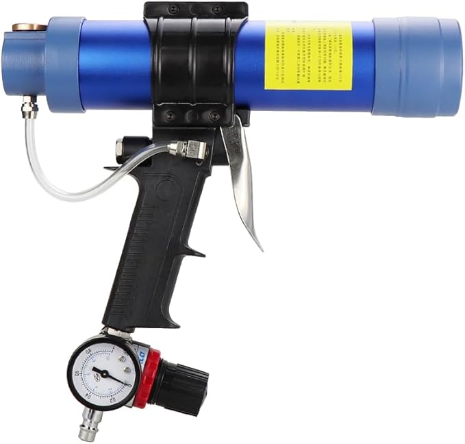 Air Sealant Gun 10 oz/310 ml,Pneumatic Caulking Gun,Silicon Sealant Nozzle Glass Rubber Grout Construction,Applicator Glass Gluing Tool