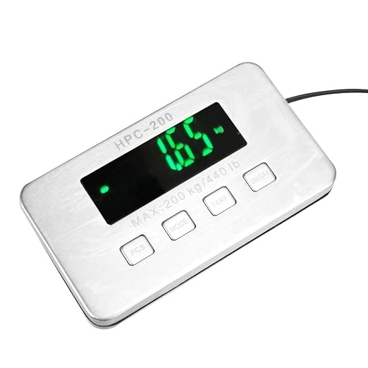 440lb Heavy Duty Digital Shipping Postal Scale, Double Range Express Luggage Baggage Weighing Electronic Scale with Stainless Steel Large, Post Office Postal Scale and Luggage
