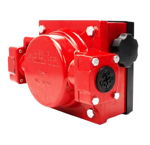 1'' Mechanical Fuel Meter 6-40 GPM 4-Digital Aluminum Diesel Gasoline Flow Meter for Fuel Transfer Pumps