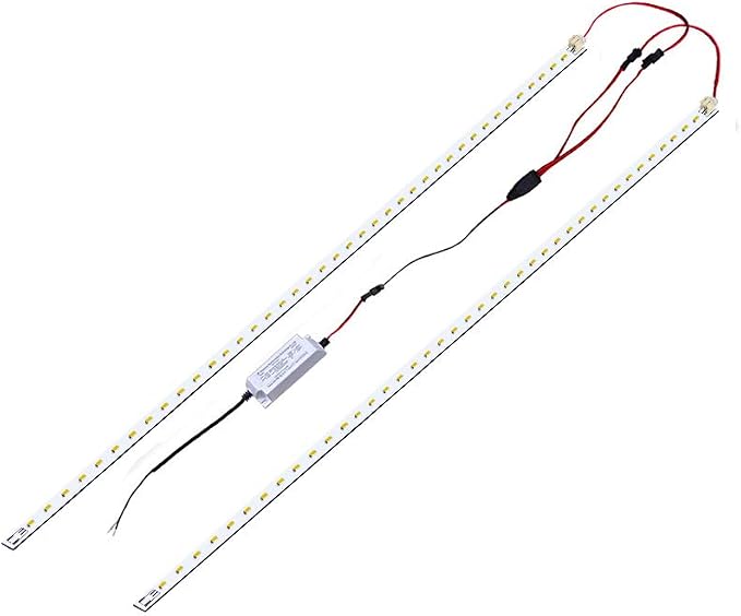 4FT LED Magnetic Retrofit Kit, 36W, 5000K Daylight White, 5400LM, 0-10V Dimmable, T8 T10 T12 Fluorescent Replacement