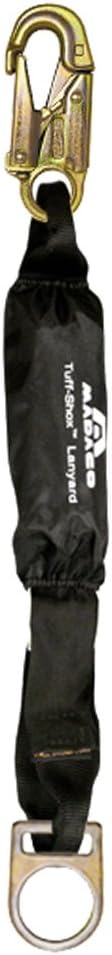 Madaco Roof Construction Fall Protection Heavy Duty Industrial Safety Internal Shock Absorbing Pack 2FT Snap Hook Lanyard ANSI OSHA L-613-01