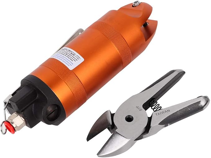 Pneumatic Air Scissors HS30 S7P, Aluminum Alloy Wire Cutting Tool with Hardened Alloy Steel Blades for Precision Metal Shearing in Automotive and Manufacturing Workshops