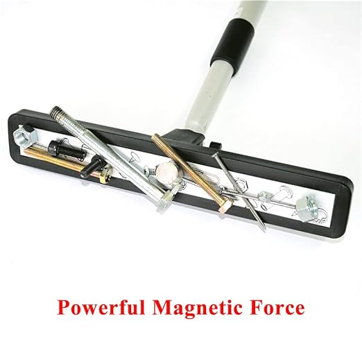 12-inch Heavy Duty Telescoping Magnetic Sweeper Pickup Tool- Screws Parts Finder Strong Magnet Sweeper/43 Super Strength Extendable Magnetic Metal Pick-up and Nail Magnet, 16Lbs Pull