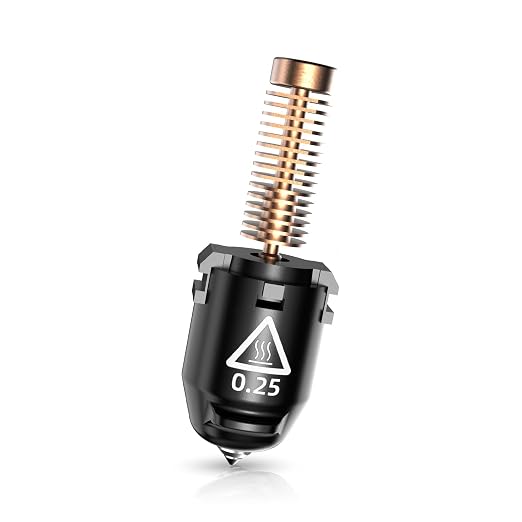 Flashforge Nozzle Assembly for Adventurer 5M 3D Printer, 280°C High Speed and Quick-Release Nozzle (0.25mm-280°C)