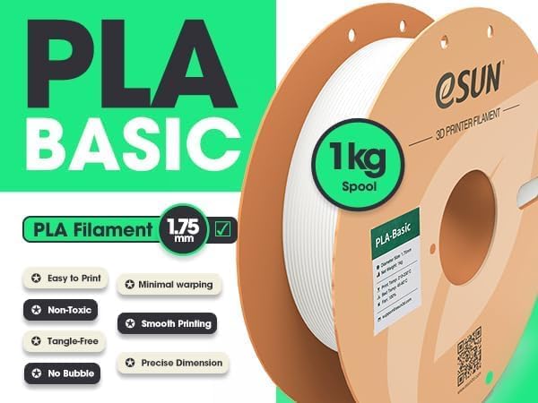 PLA Basic Filament 1.75mm, 1KG Spool (2.2 LBS) High Speed Printing 3D Printer PLA Filament,Designed for Fast Printing, Dark Blue