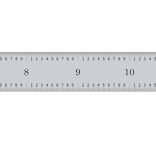 PEC Tools 18" Flexible Steel Rule, Designed for High-Accuracy Industrial Environments, Made in USA