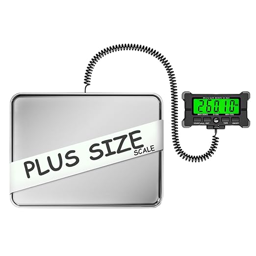 Urby Extra Wide Scale for Body Weight, Plus Size Scale, Seniors | Easy to Read External Display, 300kg/660lb Capacity, Talla Extra Balanzas para Pesar Personas