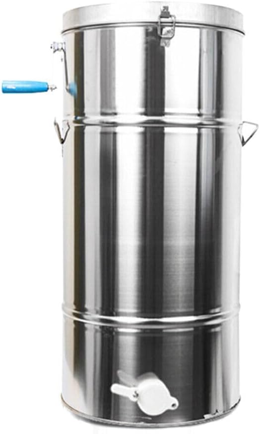 Honey Extractor Separator, 2-Frame Stainless Steel Honey Extractor Manual Honey Extractor Honey Drum Spinner, Beekeeping Extraction Apiary Centrifuge Equipment