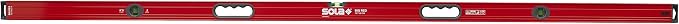SOLA LSB78 Big Red Aluminum Box Beam Level with 3 60% Magnified Vials, 78-Inch